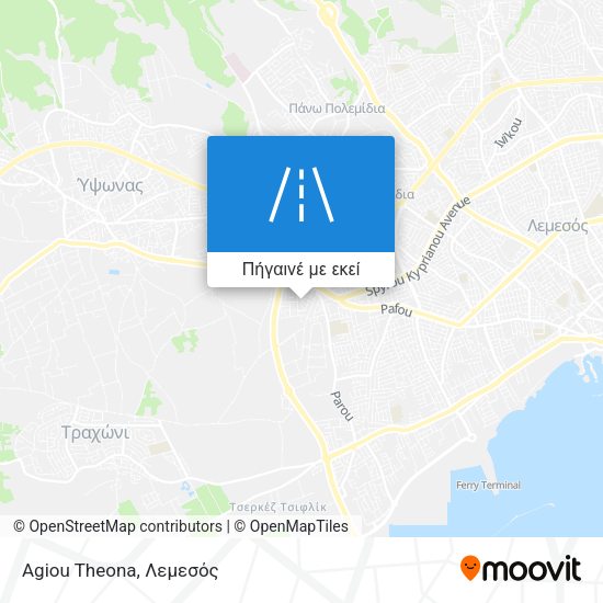 Agiou Theona χάρτης