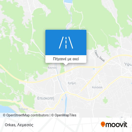 Orkas χάρτης