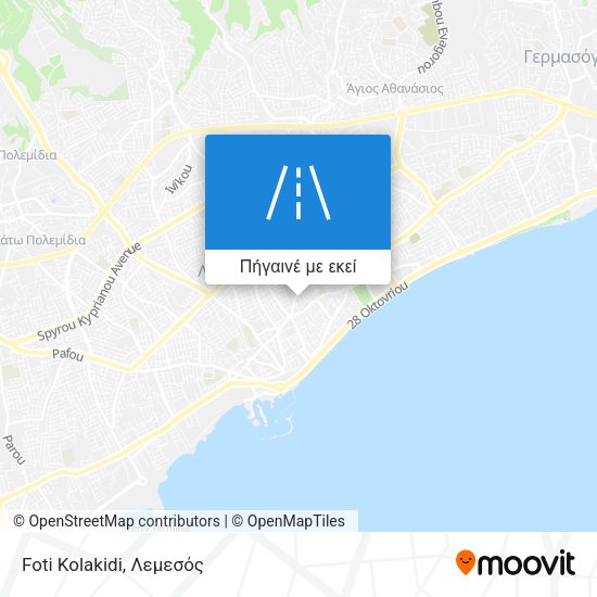 Foti Kolakidi χάρτης