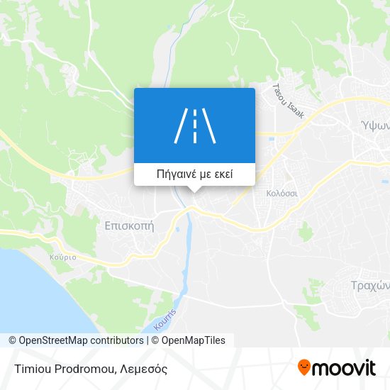 Timiou Prodromou χάρτης