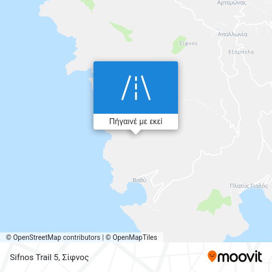 Sifnos Trail 5 χάρτης