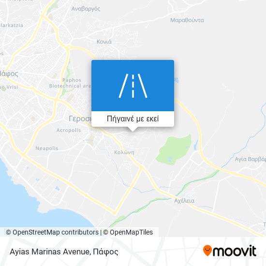 Ayias Marinas Avenue χάρτης