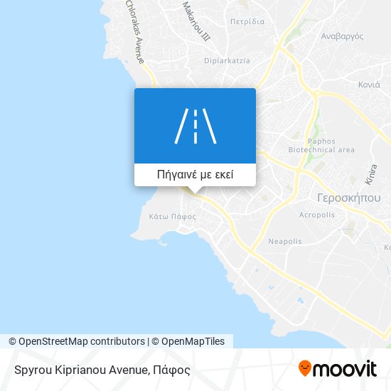 Spyrou Kiprianou Avenue χάρτης