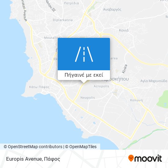 Europis Avenue χάρτης