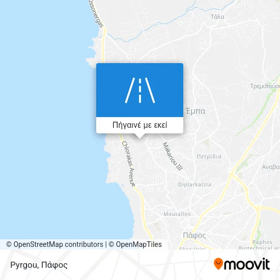 Pyrgou χάρτης