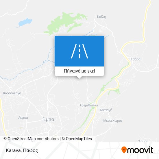 Karava χάρτης