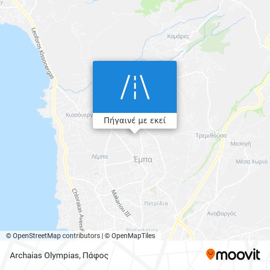 Archaias Olympias χάρτης