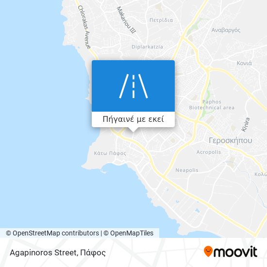 Agapinoros Street χάρτης