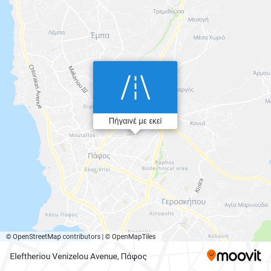 Eleftheriou Venizelou Avenue χάρτης