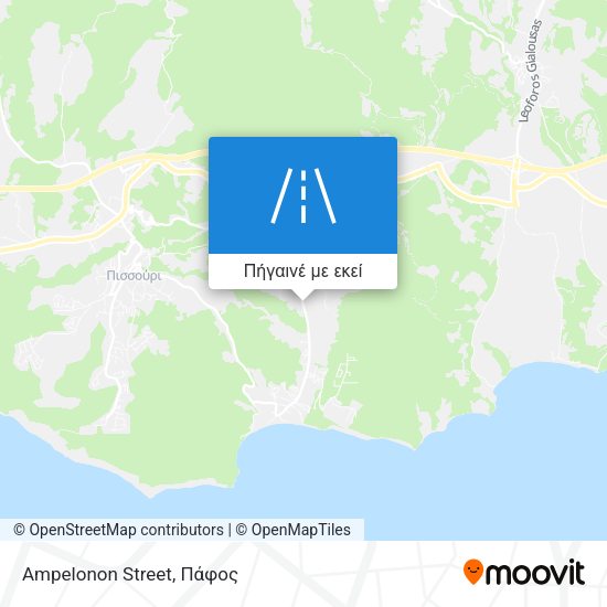 Ampelonon Street χάρτης