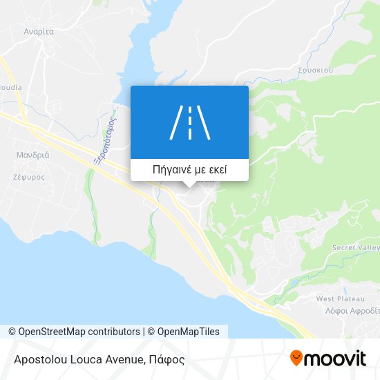 Apostolou Louca Avenue χάρτης