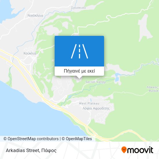 Arkadias Street χάρτης