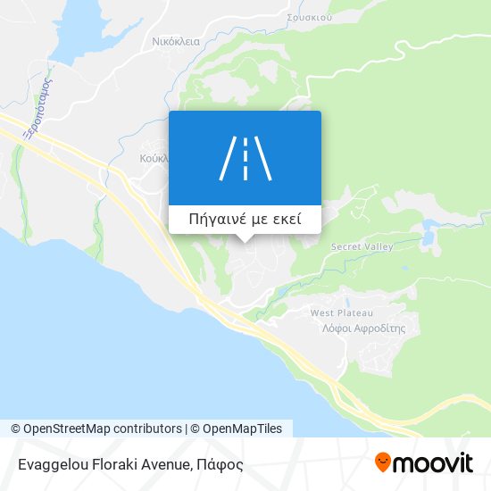 Evaggelou Floraki Avenue χάρτης