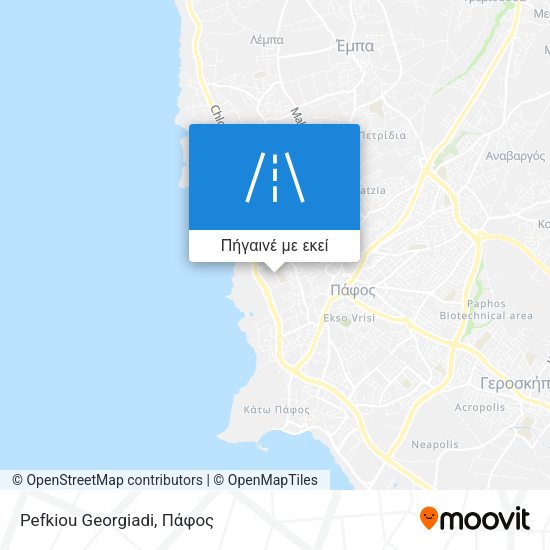 Pefkiou Georgiadi χάρτης