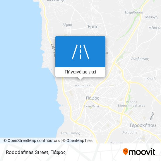 Rododafinas Street χάρτης