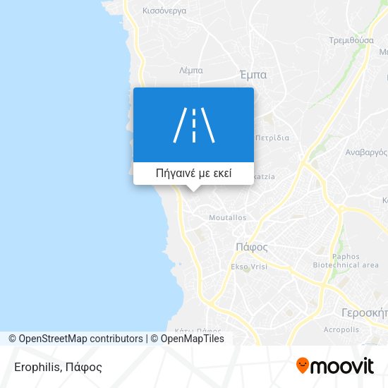 Erophilis χάρτης