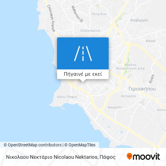Νικολαου Νεκτάριο Nicolaou Nektarios χάρτης