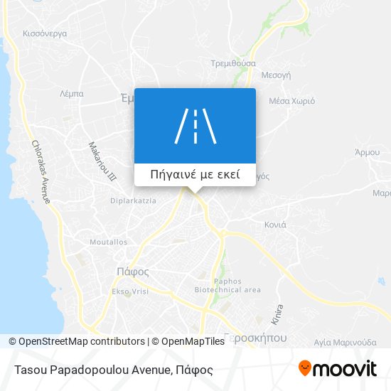 Tasou Papadopoulou Avenue χάρτης