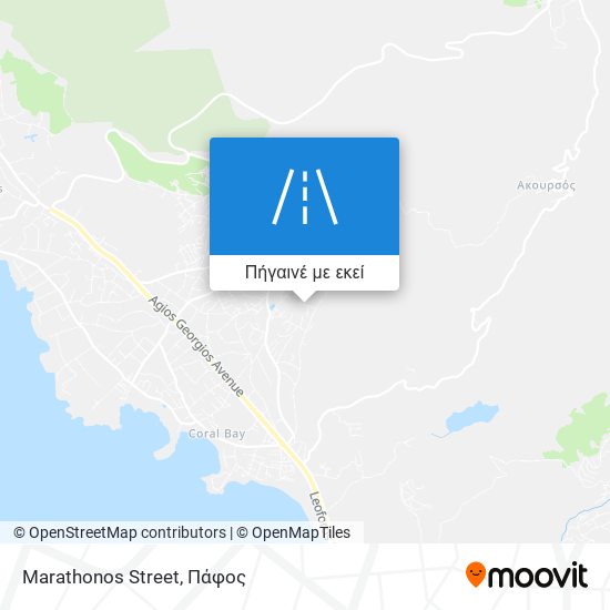 Marathonos Street χάρτης