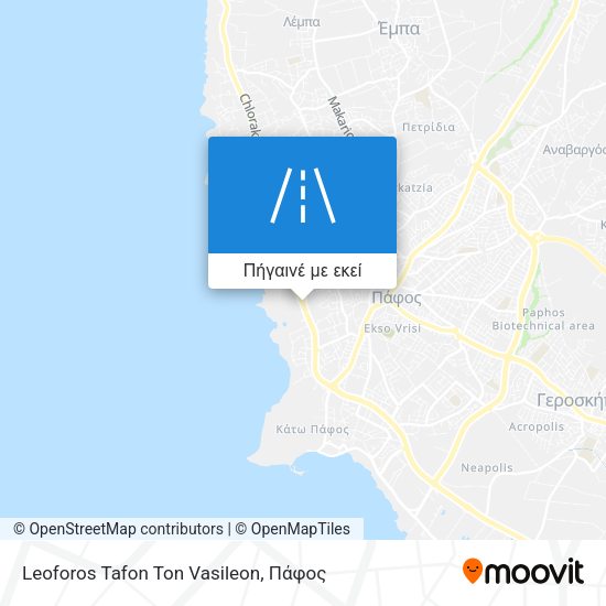 Leoforos Tafon Ton Vasileon χάρτης