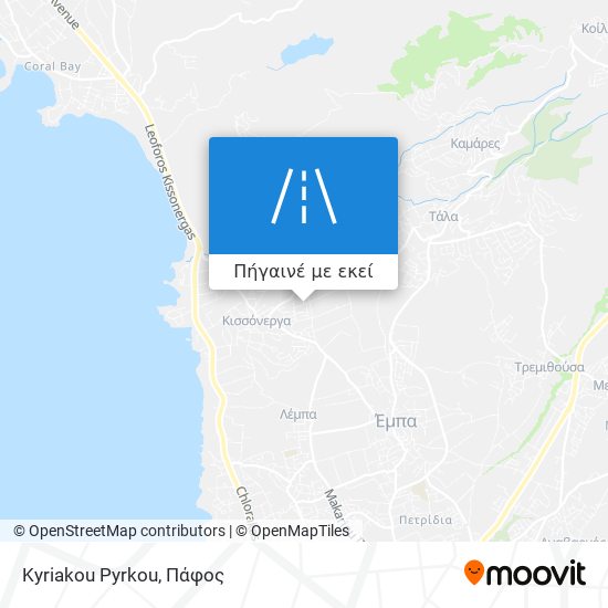 Kyriakou Pyrkou χάρτης
