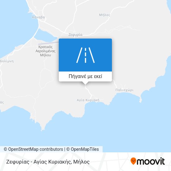 Ζεφυρίας - Αγίας Κυριακής χάρτης