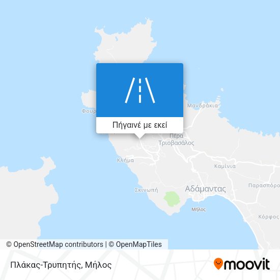 Πλάκας-Τρυπητής χάρτης