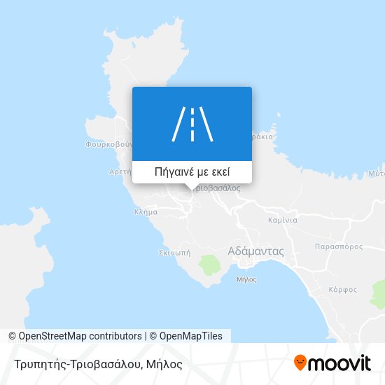 Τρυπητής-Τριοβασάλου χάρτης