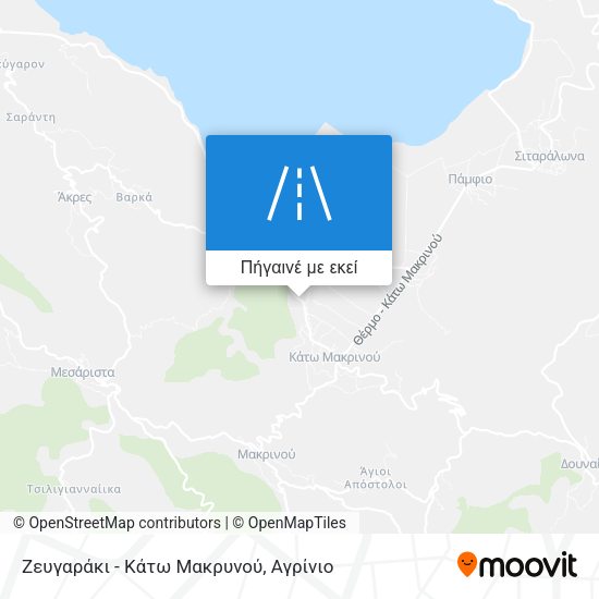 Ζευγαράκι - Κάτω Μακρυνού χάρτης