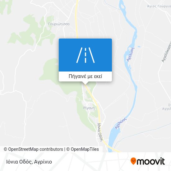Ιόνια Οδός χάρτης