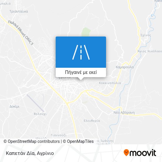 Καπετάν Δία χάρτης