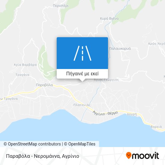 Παραβόλα - Νερομάννα χάρτης