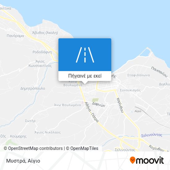 Μυστρά χάρτης