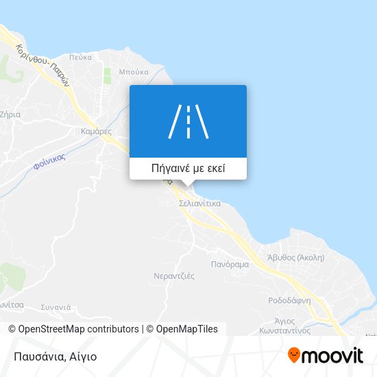 Παυσάνια χάρτης
