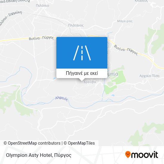 Olympion Asty Hotel χάρτης