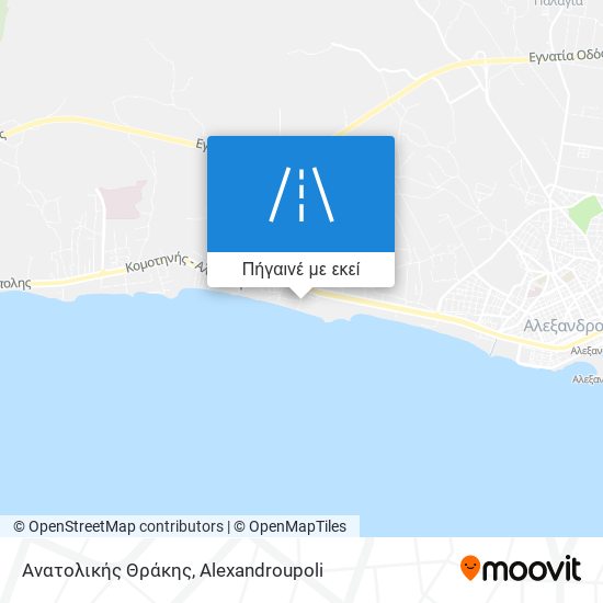 Ανατολικής Θράκης χάρτης