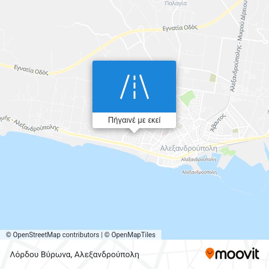 Λόρδου Βύρωνα χάρτης