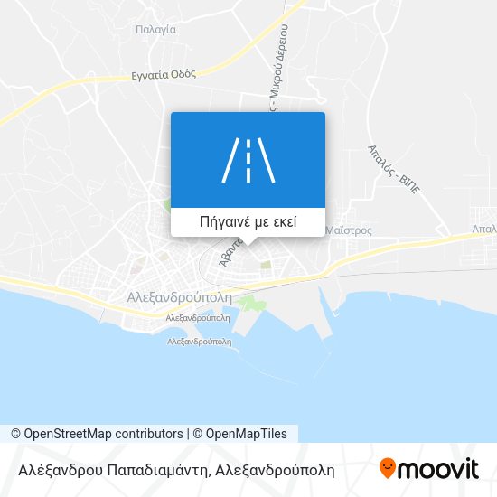 Αλέξανδρου Παπαδιαμάντη χάρτης