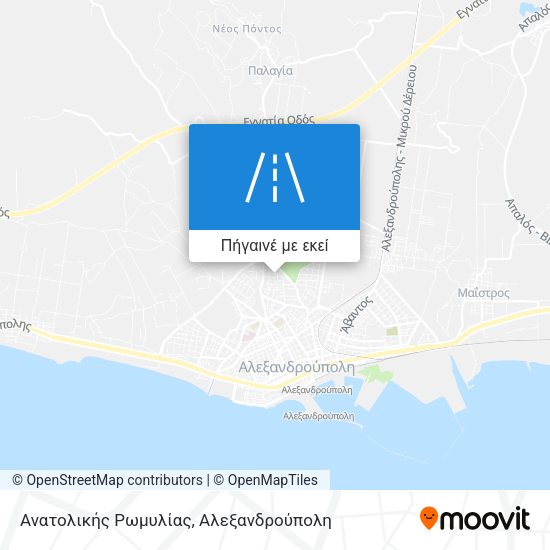 Ανατολικής Ρωμυλίας χάρτης