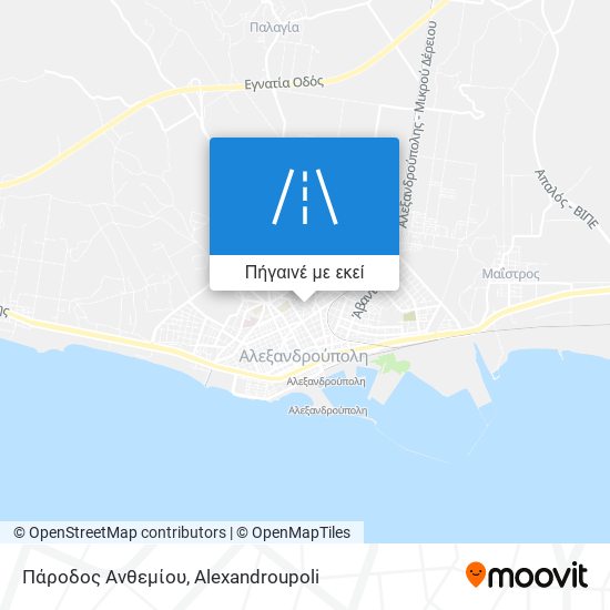 Πάροδος Ανθεμίου χάρτης