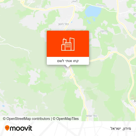 מפת מירון