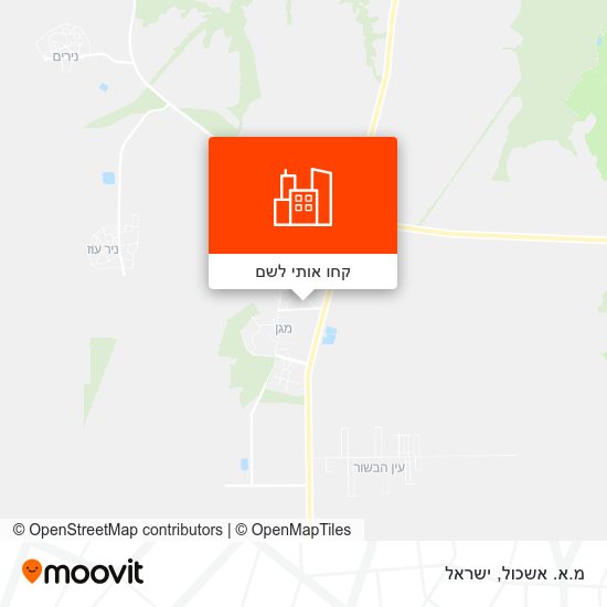 מפת מ.א. אשכול