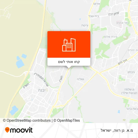 מפת מ.א. גן רווה