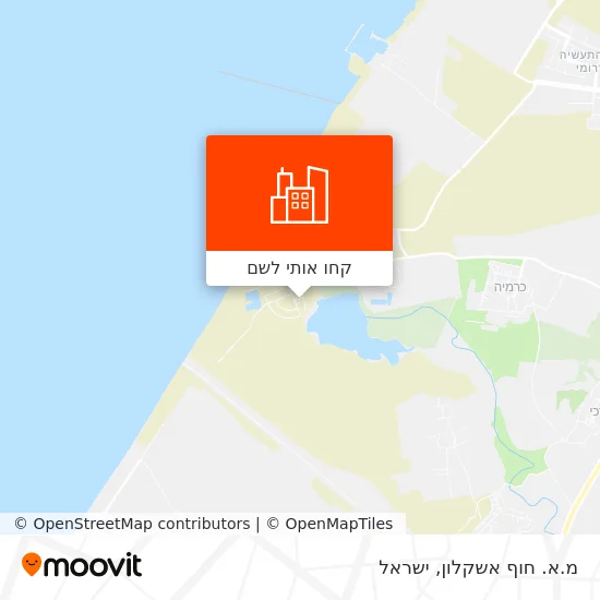 מפת מ.א. חוף אשקלון