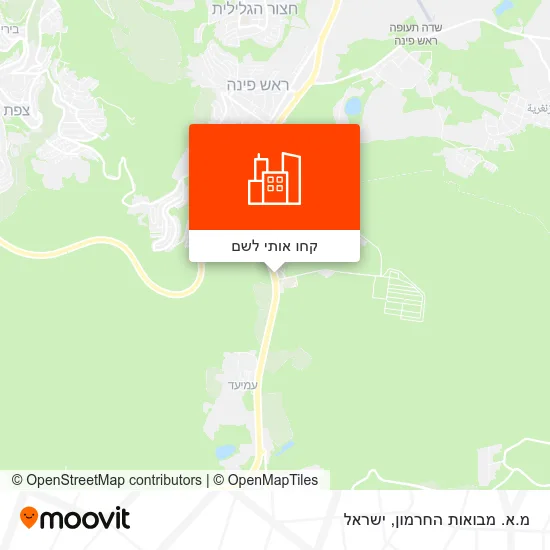 מפת מ.א. מבואות החרמון