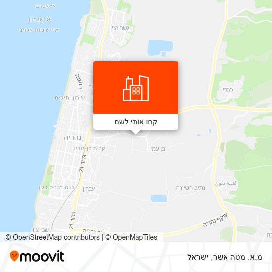 מפת מ.א. מטה אשר