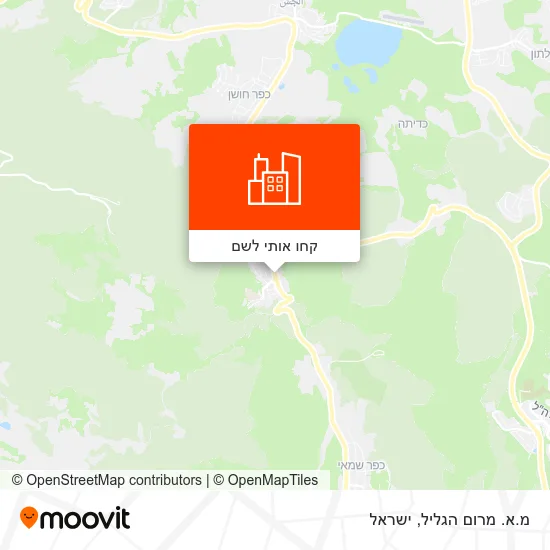 מפת מ.א. מרום הגליל