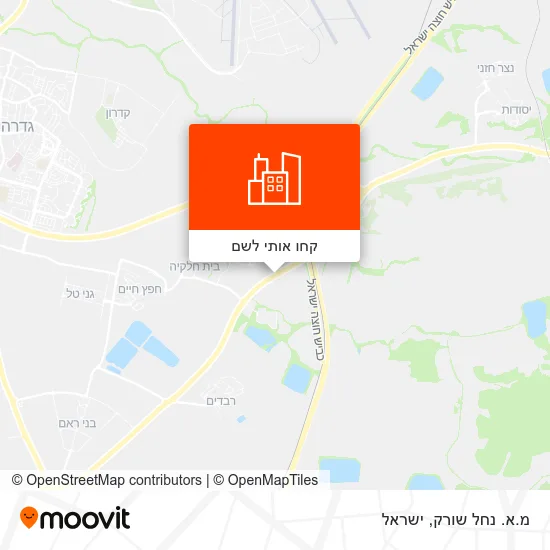 מפת מ.א. נחל שורק