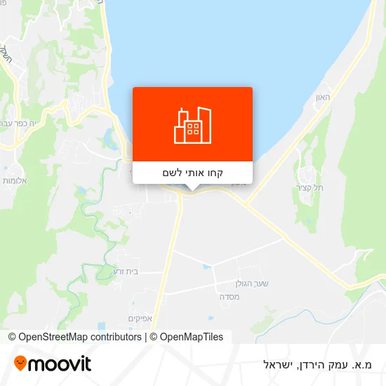 מפת מ.א. עמק הירדן