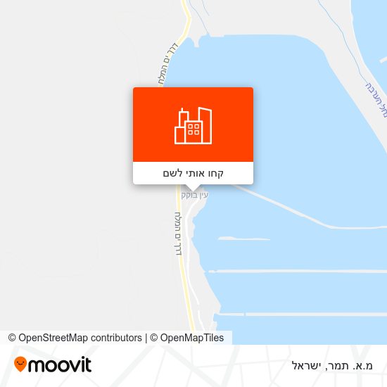 מפת מ.א. תמר